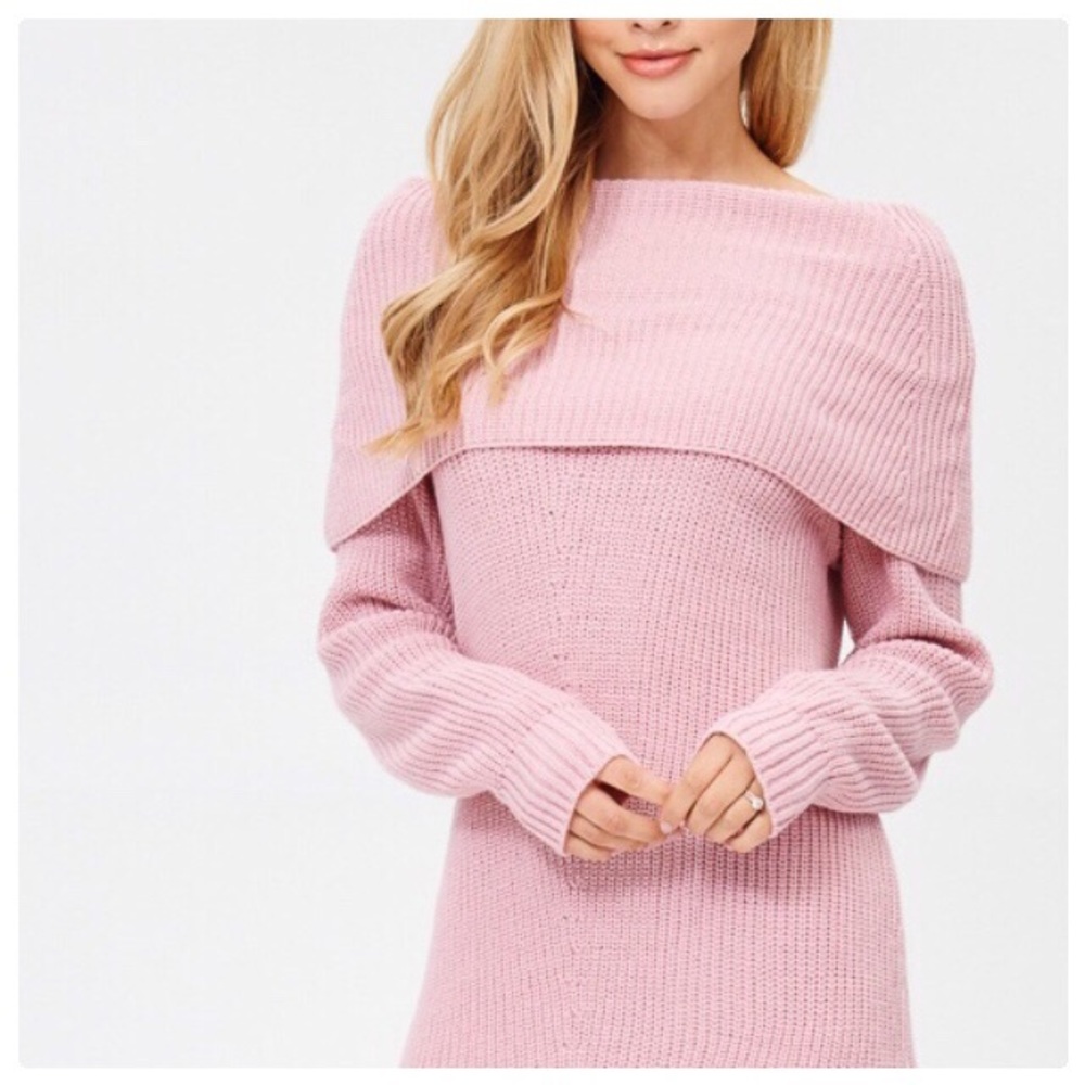 Rose Sweater Tunic Mini Dress - Picture 5 of 8